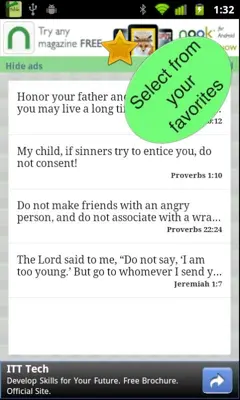 Youth Bible Verses android App screenshot 1